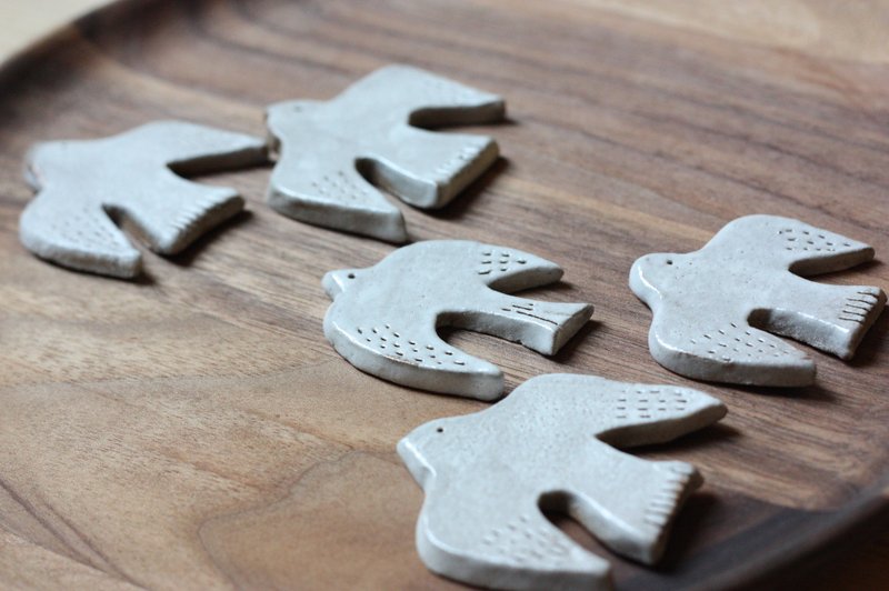 冬日森林系列-白雪鸟儿筷架 - 花瓶/陶器 - 其他材质 白色