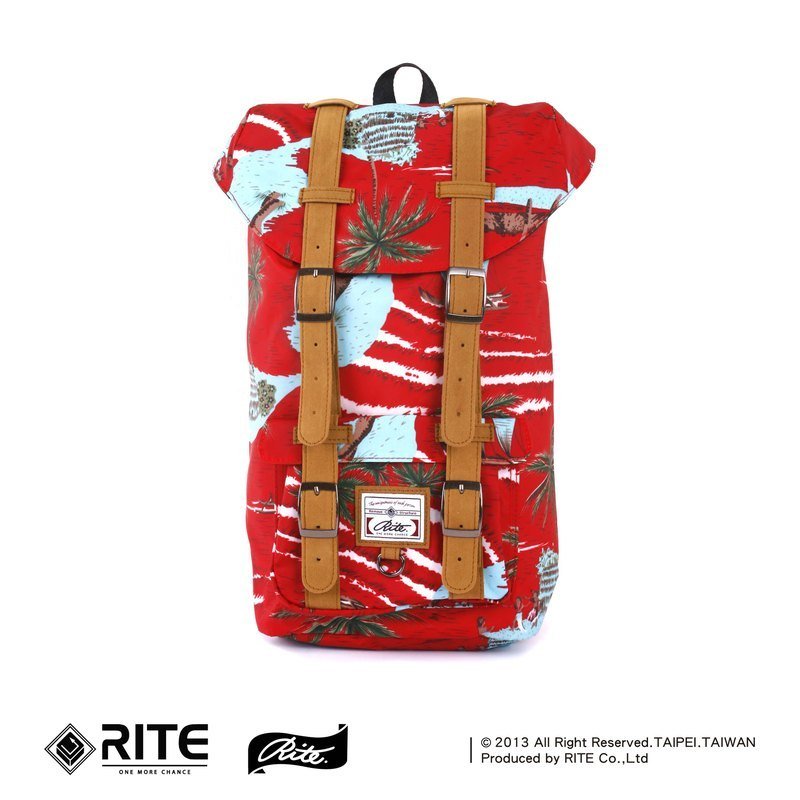 S/S RITE Travel Bag｜旅行包-红色海滩｜ - 侧背包/斜挎包 - 防水材质 红色