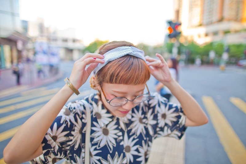 Cross_和风碎花相扣头带 - 帽子 - 棉．麻 多色