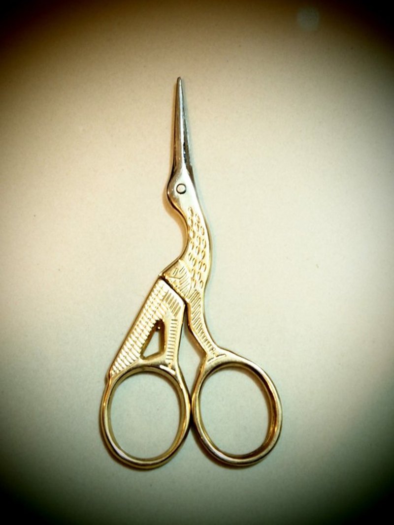 zakka vintage Tailleur 复古手工剪刀 手作杂货 金鹤 - 其他 - 其他金属 黄色