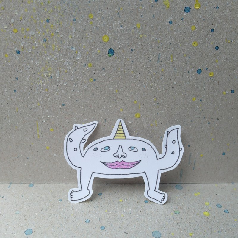 有怪兽!!! - 贴纸 - 纸 多色