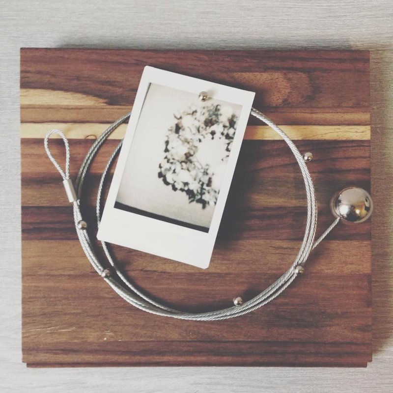 金属相片绳+磁性球 - 画框/相框 - 其他金属 灰色