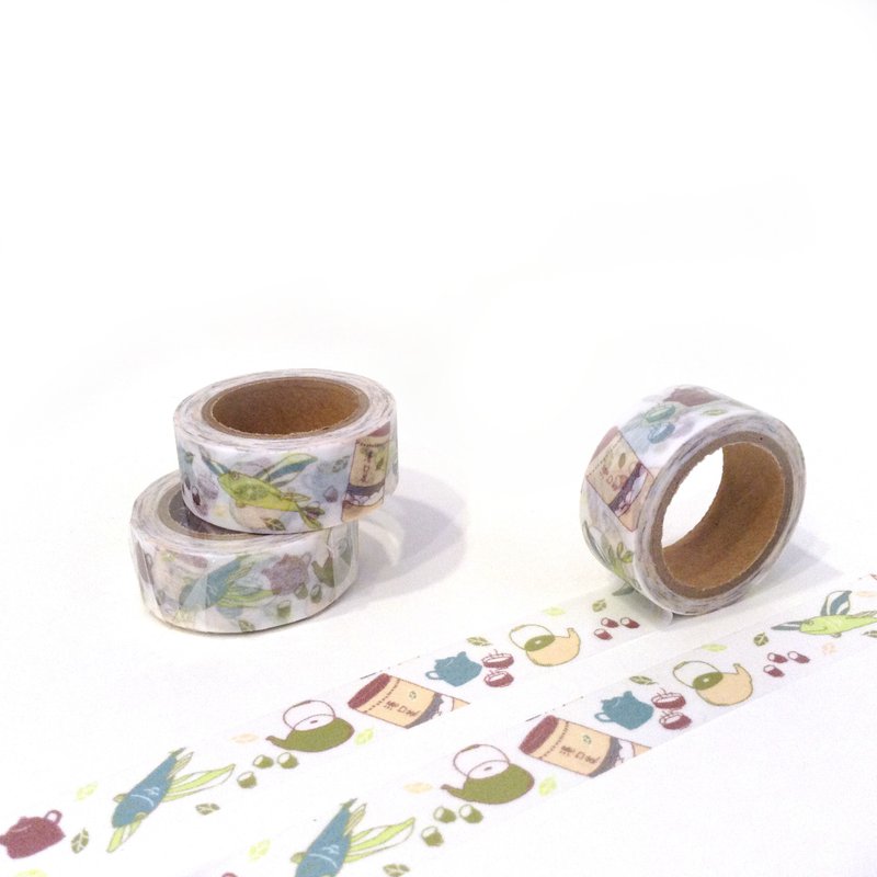 TAPEHOLIC纸胶带 | 喝杯港口茶 [限量] - 纸胶带 - 纸 白色