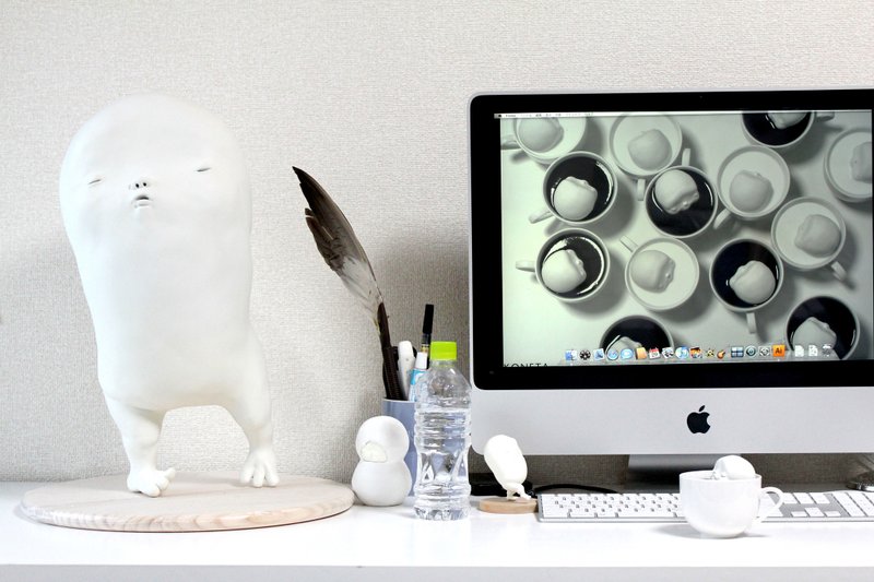 KONETA BIG - 玩偶/公仔 - 塑料 白色