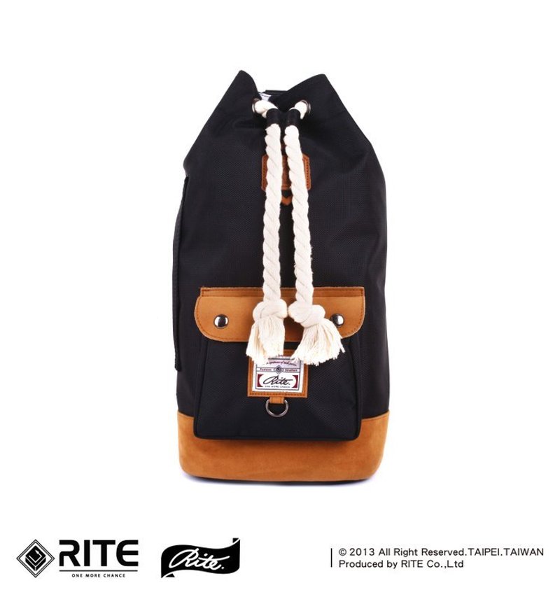 RITE Boxing Bag｜拳击小背包-黑骑士｜ - 侧背包/斜挎包 - 防水材质 黑色