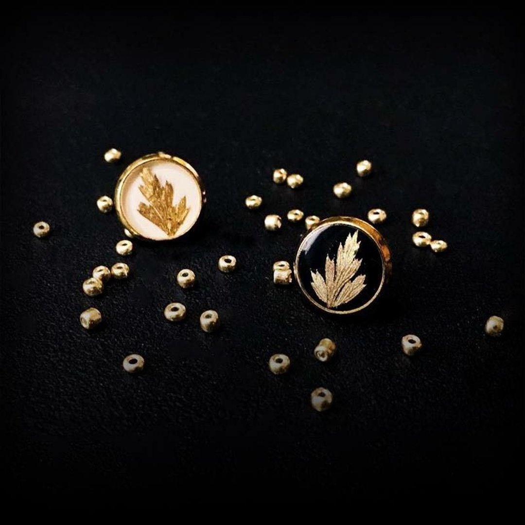REVERIE JEWELLERY - Golden Glamour耳环系列 - 耳环/耳夹 - 其他金属 黑色