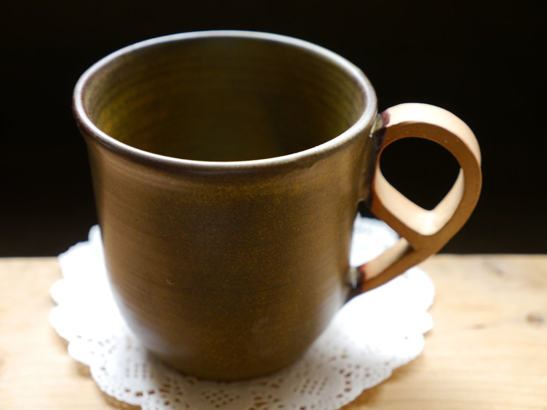 卷卷墨绿马克杯/1入 - 茶具/茶杯 - 其他材质 多色