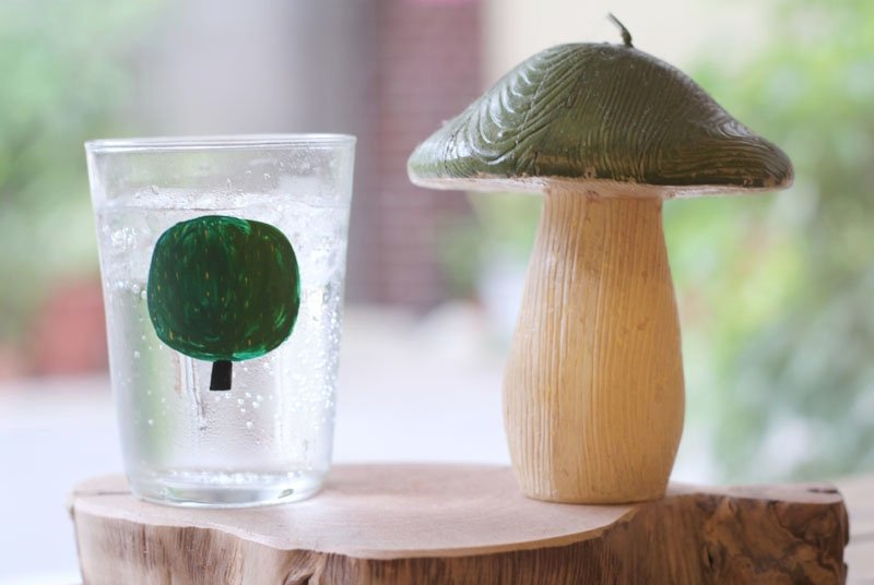 花之良展 § 大树冷水杯 - 茶具/茶杯 - 玻璃 绿色