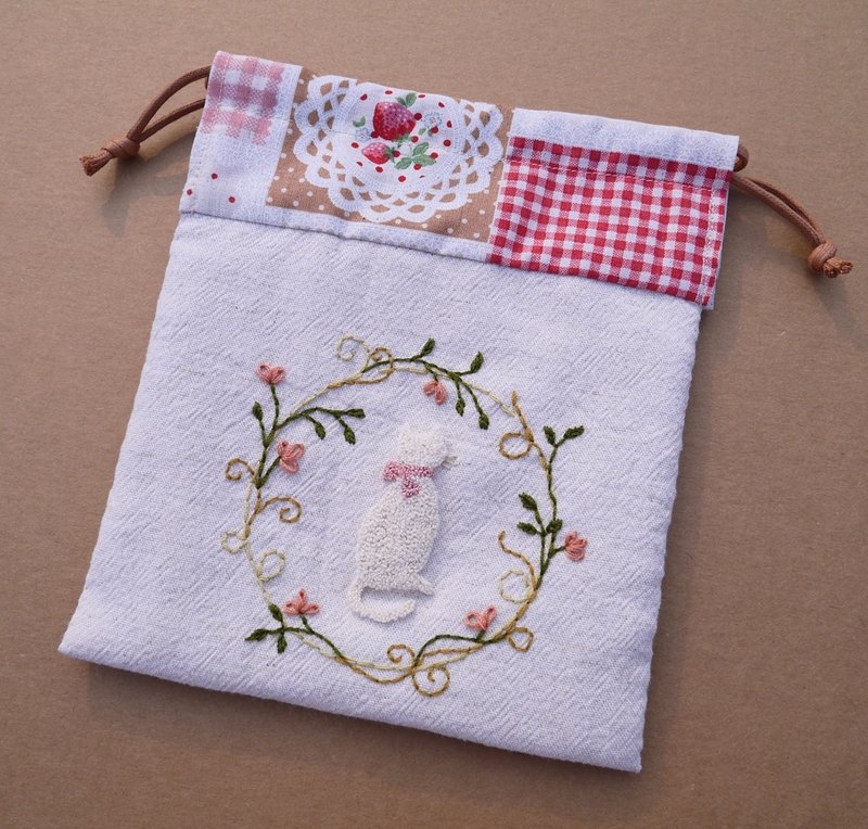 白猫花园蓬蓬束口袋 - 其他 - 其他材质 