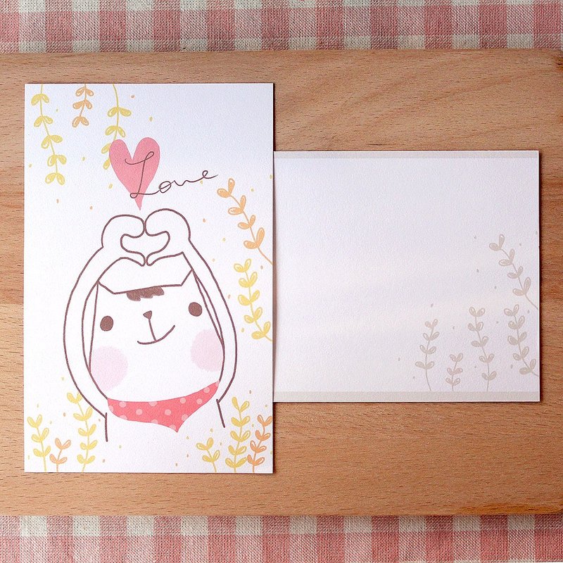 明信片-Love - 卡片/明信片 - 纸 白色