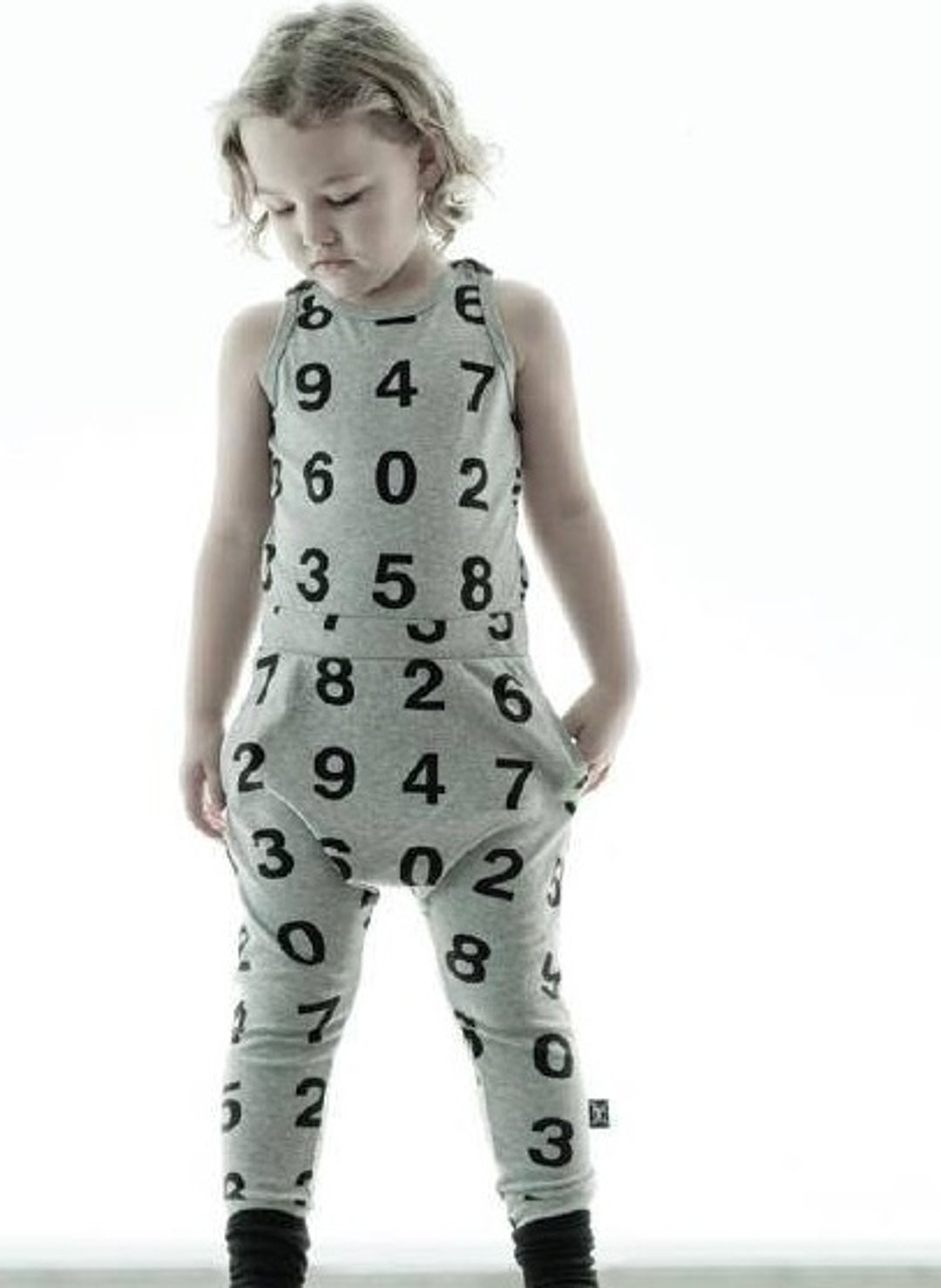 2014春夏 NUNUNU 数字款连身衣裤/number style Long Romper - 其他 - 棉 黑色