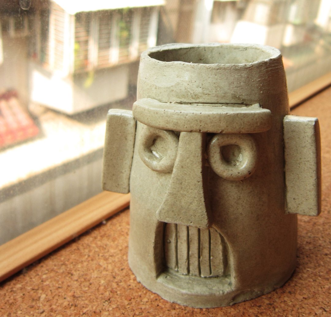 <新品特价>//阿章毛利人//水泥盆器~* - 摆饰 - 水泥 灰色