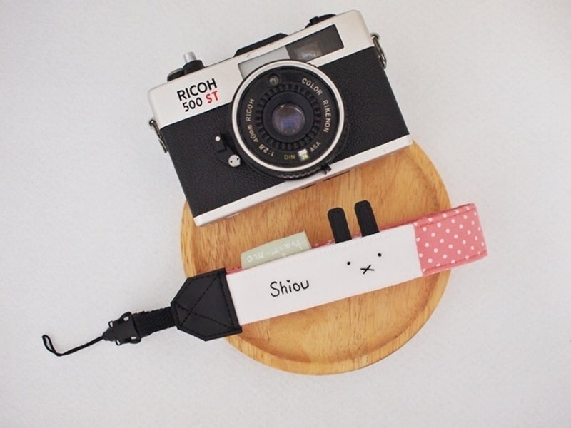 hairmo。X嘴兔单孔胸挂相机背带-3橘红点(小孔) - 相机 - 其他材质 粉红色