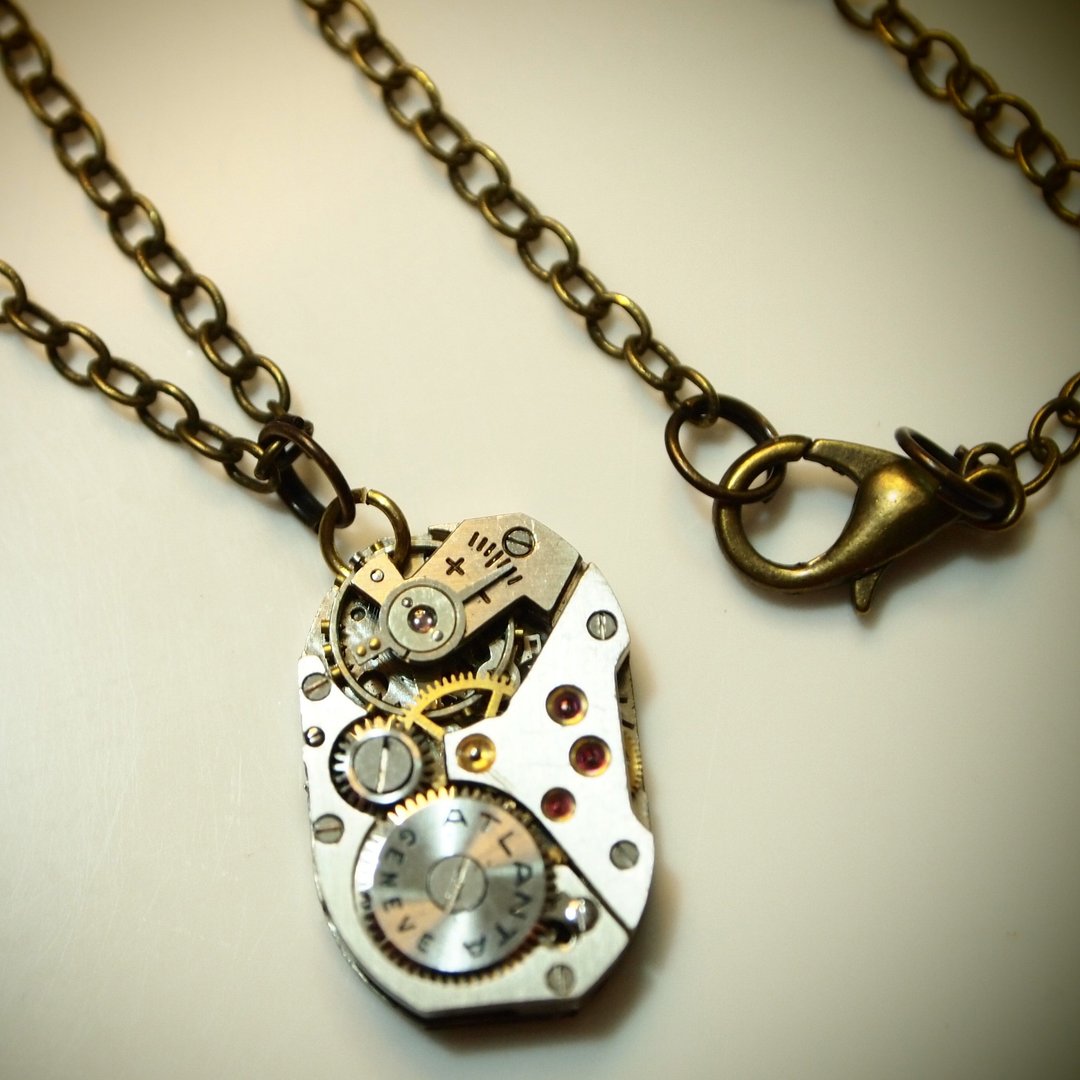 Steampunk蒸汽庞克风格 movement M - 项链 - 其他材质 灰色