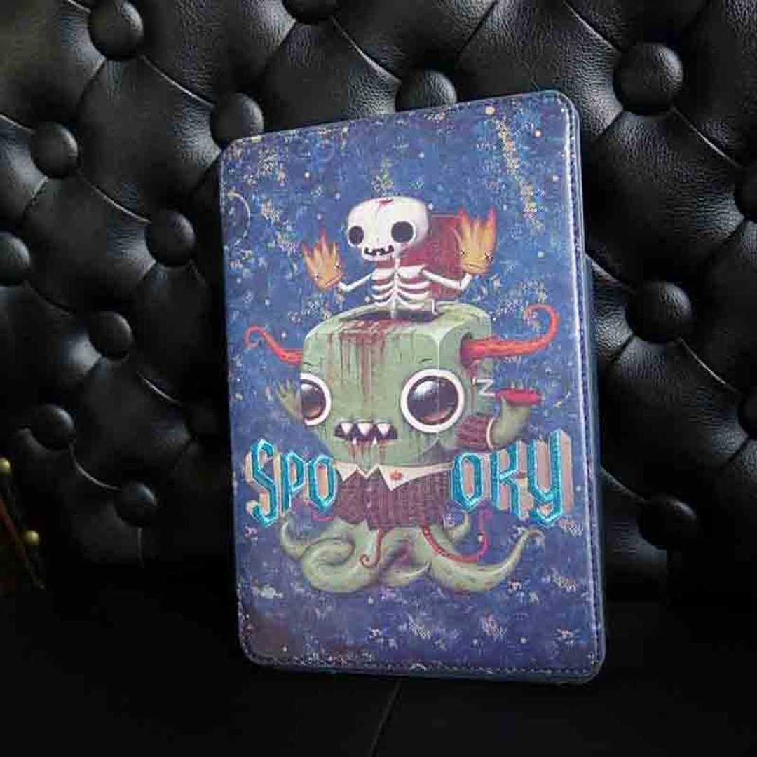 Jason Limon iPad mini 1/2/3 Book Cover 怪兽刺绣iPad mini皮套 - 平板/电脑保护壳 - 聚酯纤维 蓝色