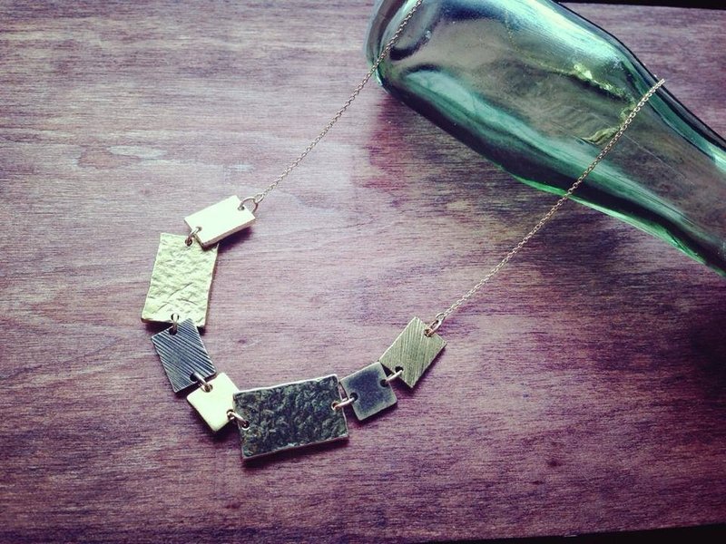 巧克力爱恋~~小金属板项链 - 项链 - 其他金属 