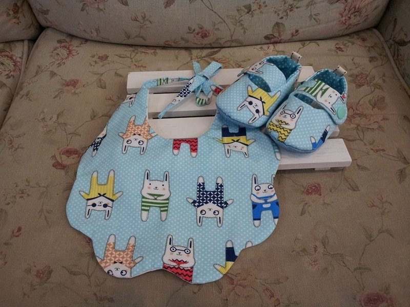 Q版外星兔 宝宝礼盒组(12cm) - 满月礼盒 - 其他材质 蓝色