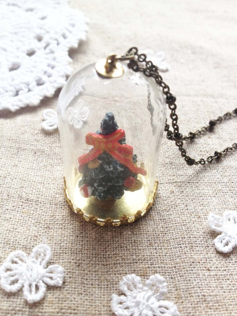 [imykaka] ♥ Xmas 圣诞节限定 水晶玻璃球项炼 (免邮费) - 项链 - 玻璃 绿色