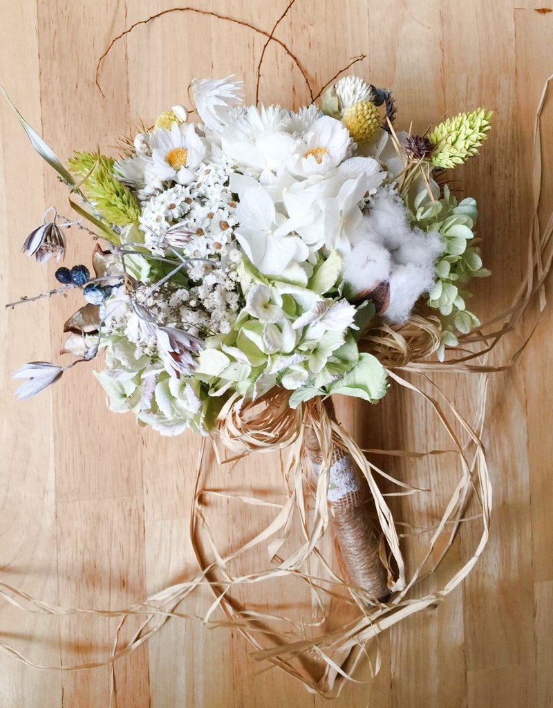 干燥花新娘捧花+胸花 - 植栽/盆栽 - 植物．花 多色