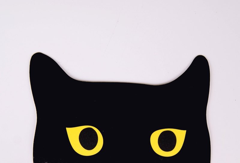 猫出没注意!贴纸 - 小黑(黄眼) - 贴纸 - 防水材质 黑色