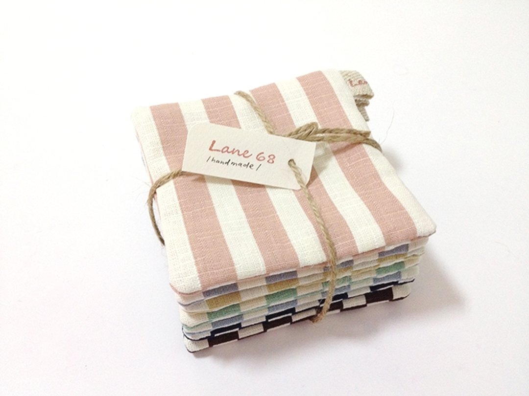 ::Lane68:: 7 days春天心情手制杯垫(一组7个) - 杯垫 - 其他材质 多色
