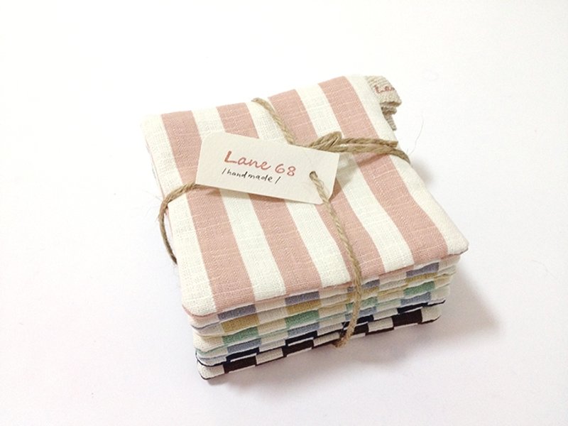 ::Lane68:: 7 days春天心情手制杯垫(一组7个) - 杯垫 - 其他材质 多色