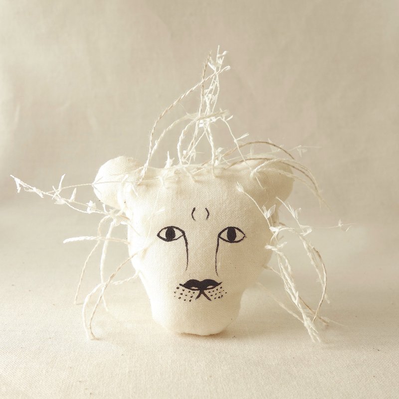 狮子  胸针 别针 - 胸针 - 其他材质 白色