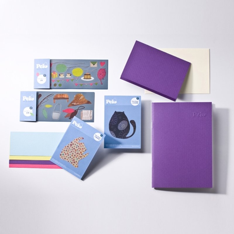 圣诞交换礼物。生日礼物。女生礼物。创意礼物。Peio DIY创作贴纸组B Sticker - 贴纸 - 塑料 紫色