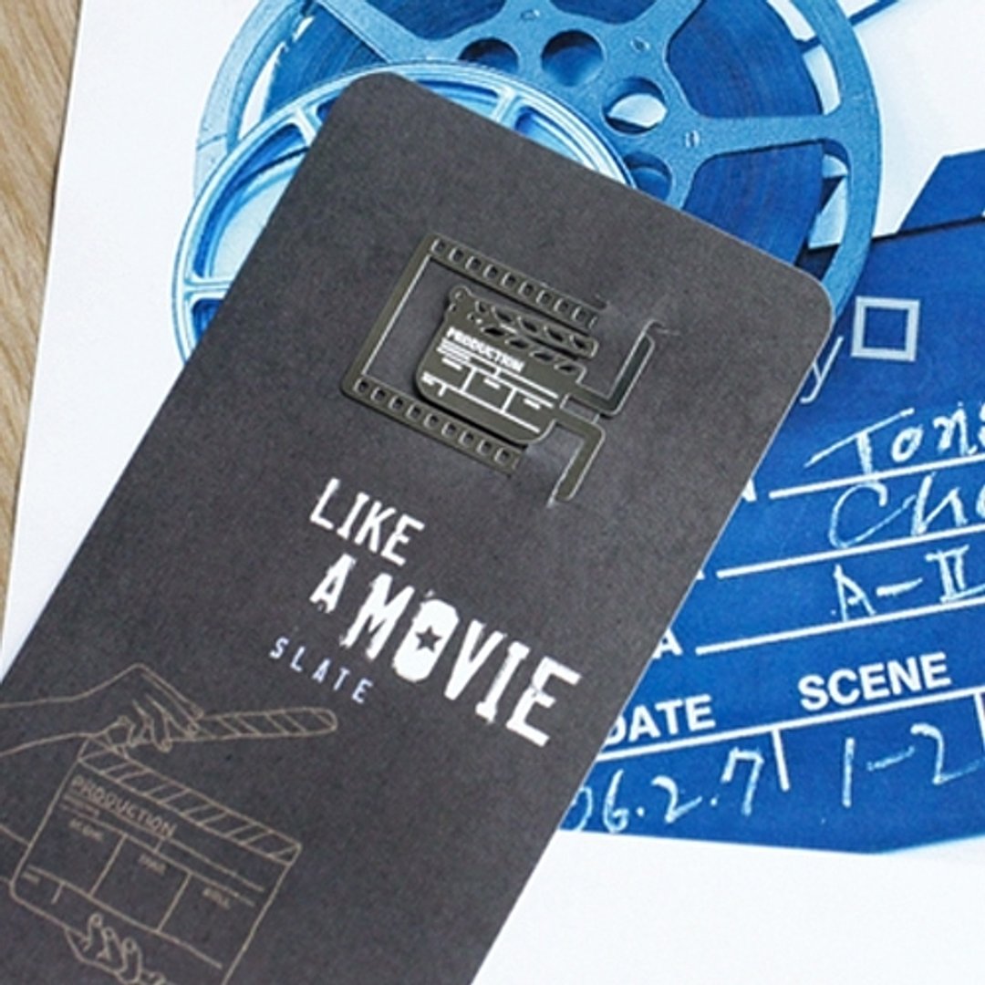 FUNZAKKA-Like a movie 造型书签-电影打板,BZC21769 - 书签 - 其他金属 灰色