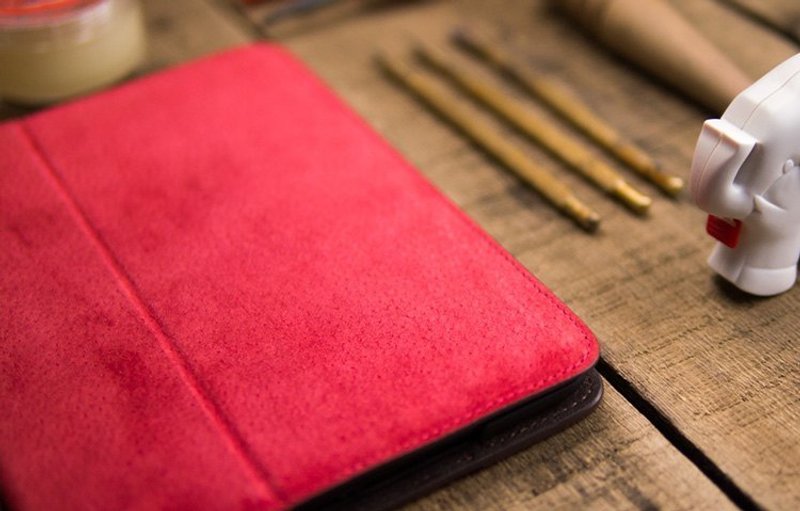 alto iPad Air 1真皮保护套，Furbo Air - 麂皮红 [可定制雷雕文字，需加购] - 其他 - 真皮 红色