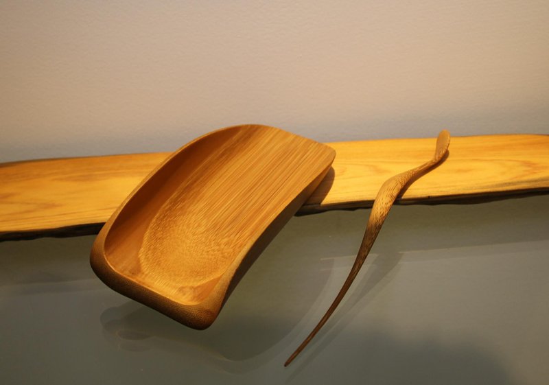 手工 竹制炭化茶则组 - 茶具/茶杯 - 竹 咖啡色