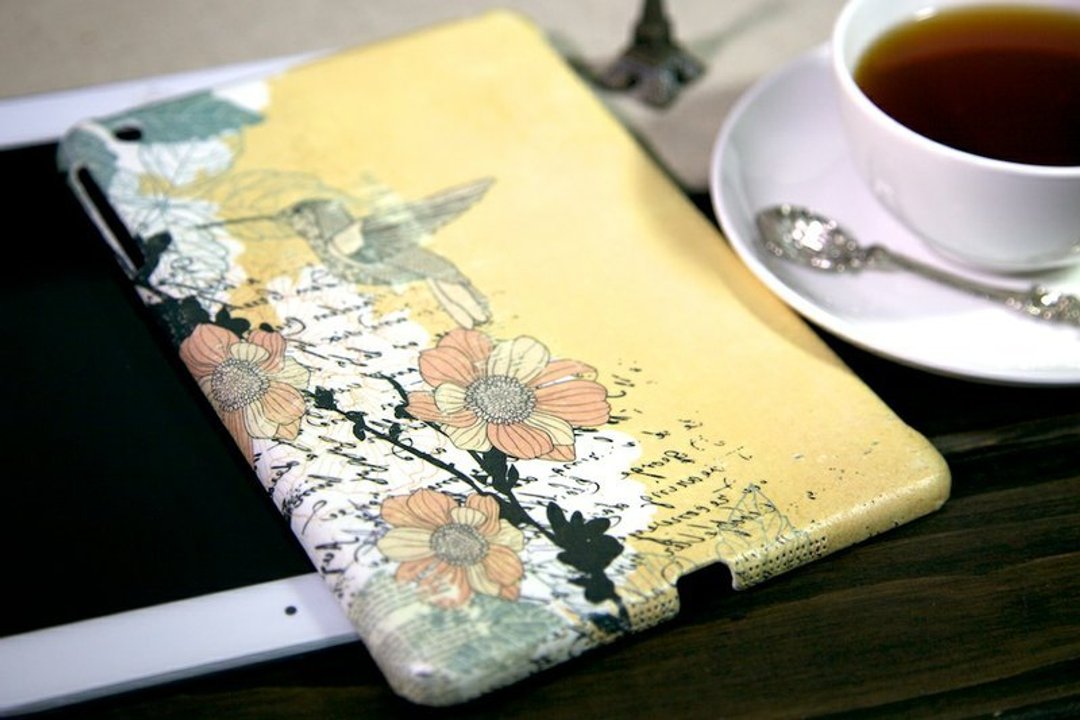 iPad mini外壳：旅行中的蜂鸟 - 其他 - 防水材质 橘色