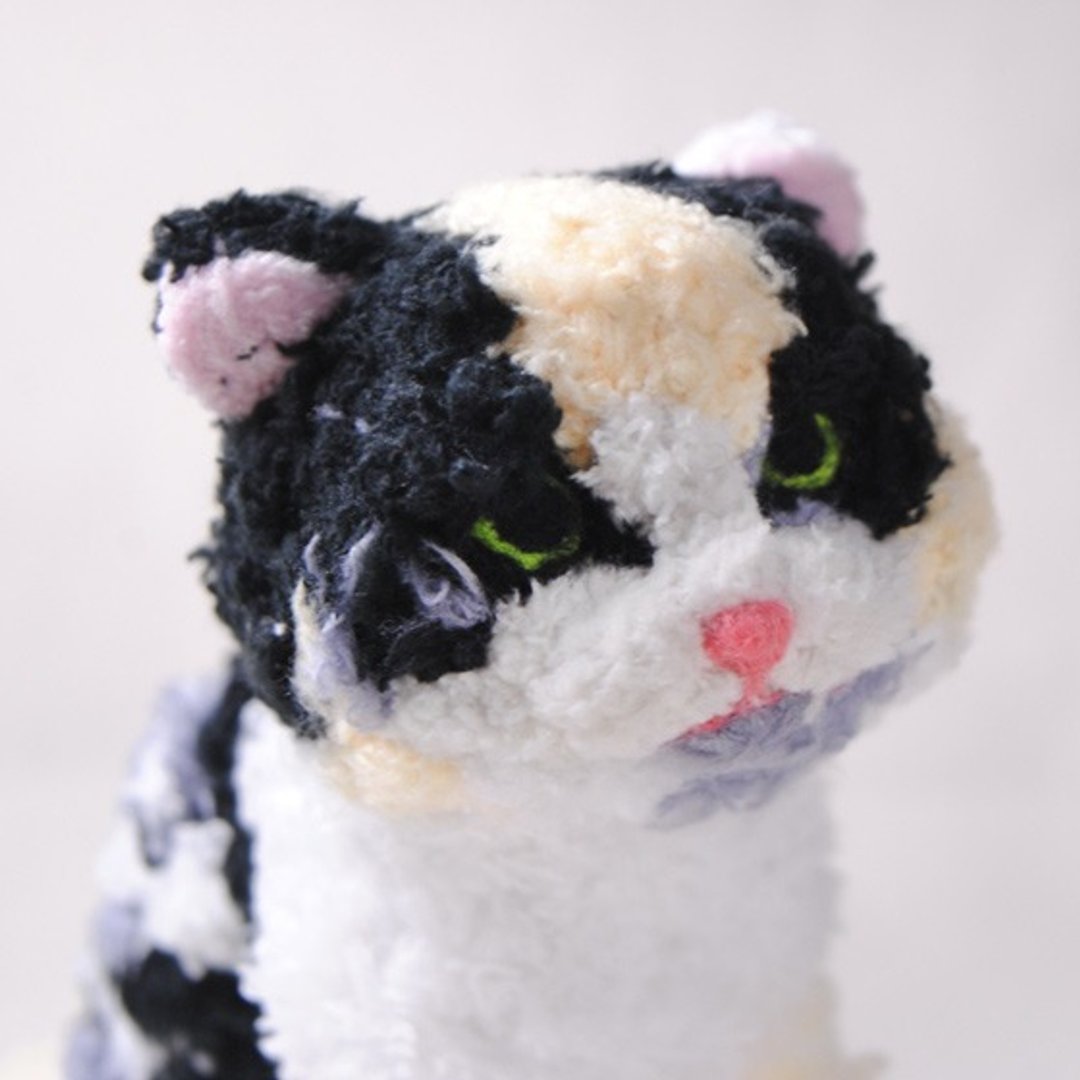宠物分身13~15cm 【feiwa霏娃手作】花猫咪 宠物公仔 (欢迎订做你的猫) - 玩偶/公仔 - 其他材质 多色