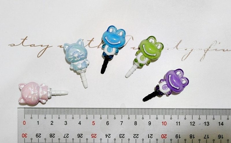 <动物乐园>(1组X5)－耳机塞系列－#可爱  - 耳机 - 塑料 多色