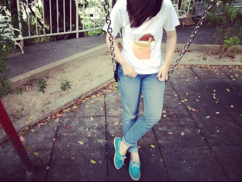 圣诞叮当 - 女装 T 恤 - 棉．麻 