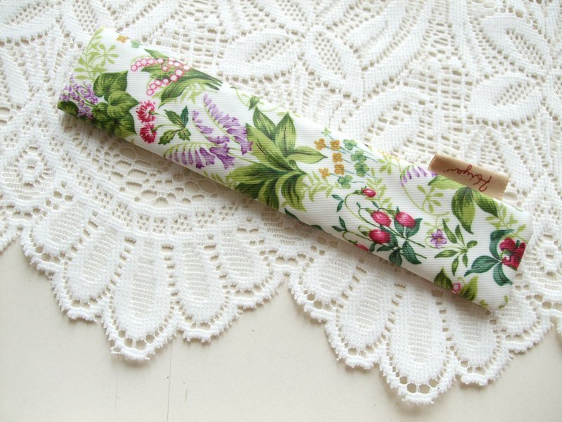 Hiya Lohas。炎炎夏日随身凉爽扇子套组-英国风花草 - 其他 - 其他材质 绿色