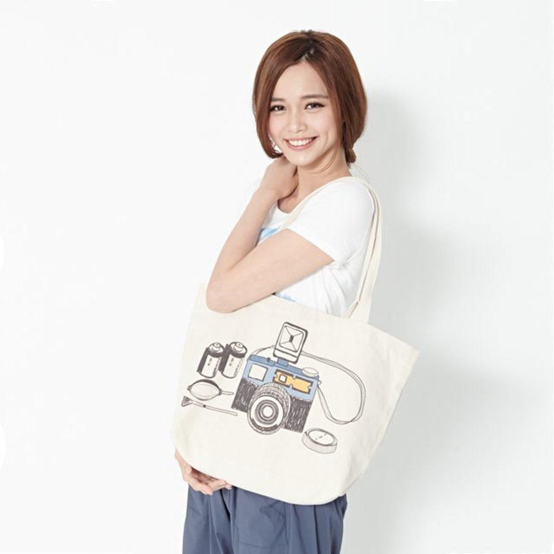 相机托特帆布袋 Tote - 侧背包/斜挎包 - 其他材质 卡其色