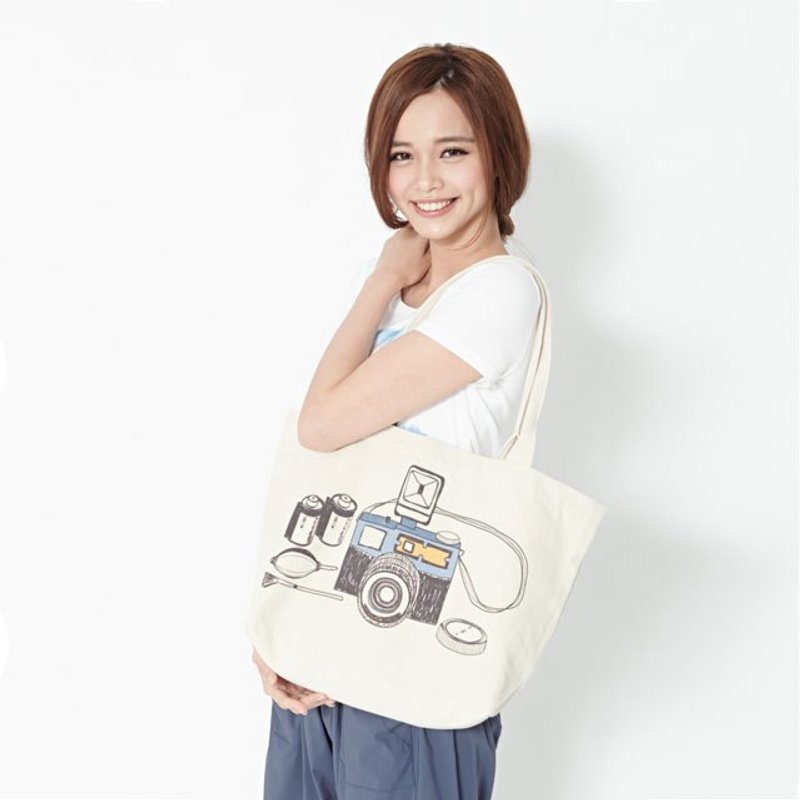 相机托特帆布袋 Tote - 侧背包/斜挎包 - 其他材质 卡其色