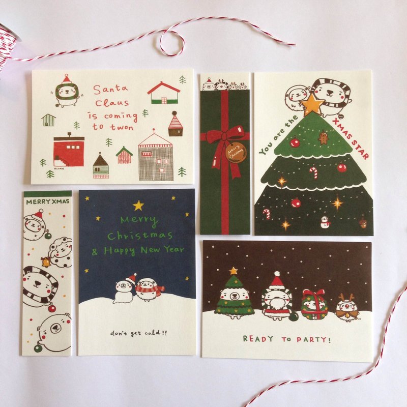 [ 组合包 ] 叮叮当圣诞组合包 - 卡片/明信片 - 纸 绿色