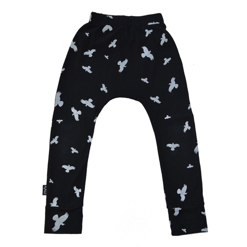 Moi Kids 冰岛有机棉童装伦长裤 6M至2岁黑 - 童装裤 - 棉．麻 黑色