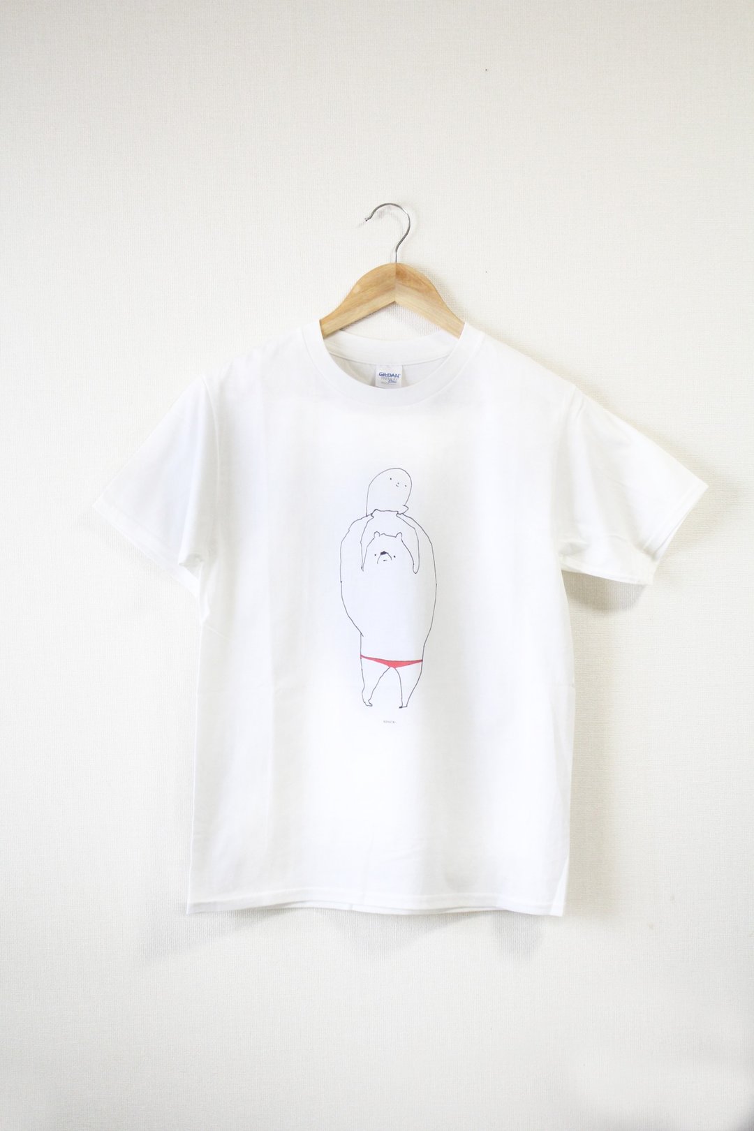 KONE-T (champion-red) S/165 size - 女装 T 恤 - 棉 白色