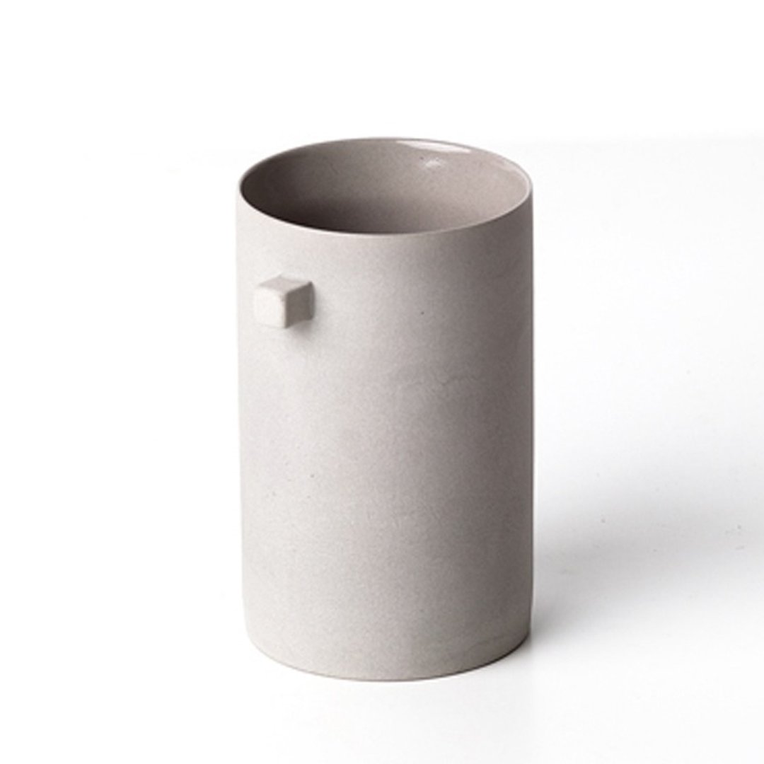 【方圆系列 - 水杯】 瓷杯  茶杯  简约  工艺品 - 茶具/茶杯 - 瓷 灰色