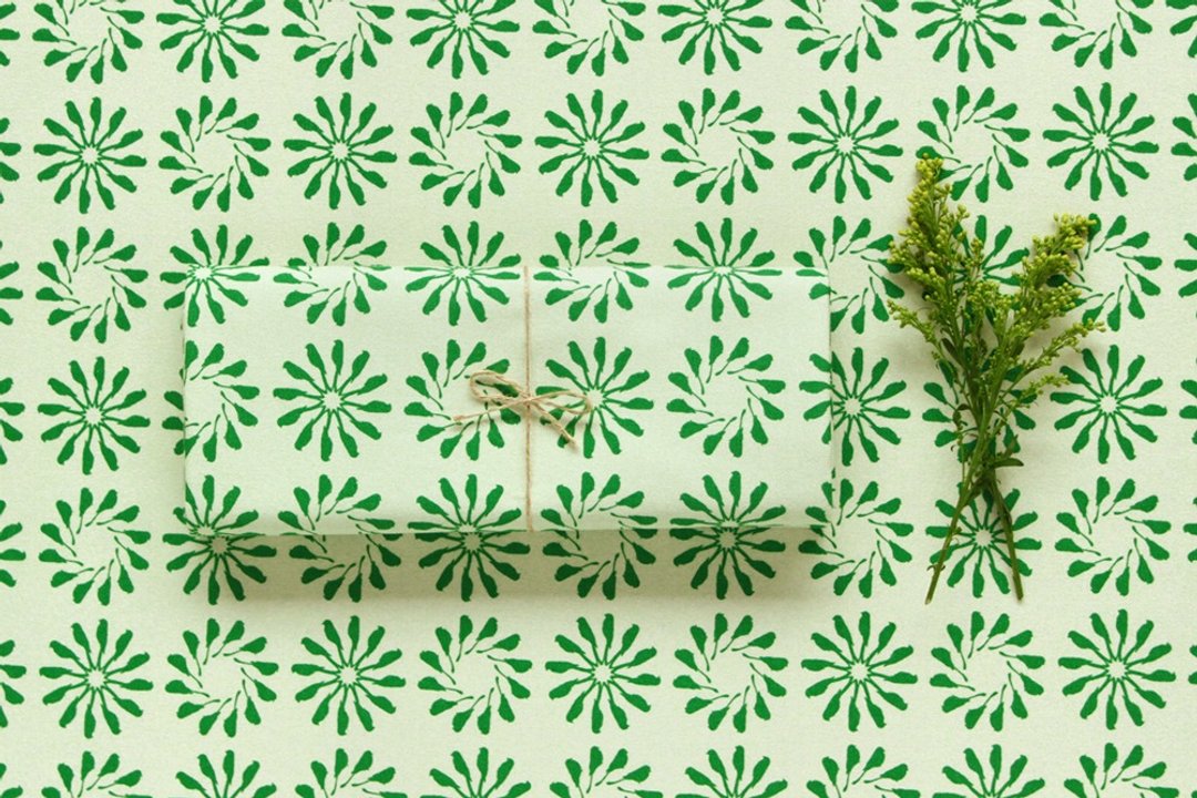手印帆布250g/乌秋圈圈/草绿 - 其他 - 其他材质 