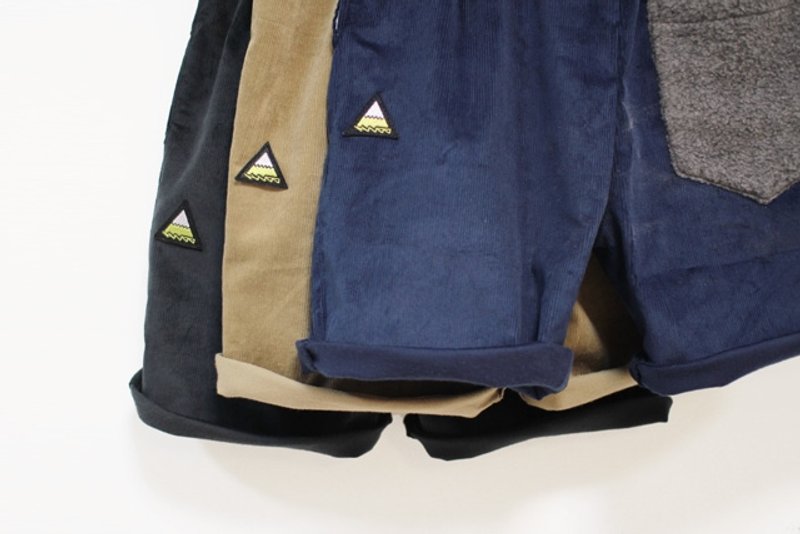 "H-ZOO" 绒布抽绳短裤 - 女装长裤 - 其他材质 黑色