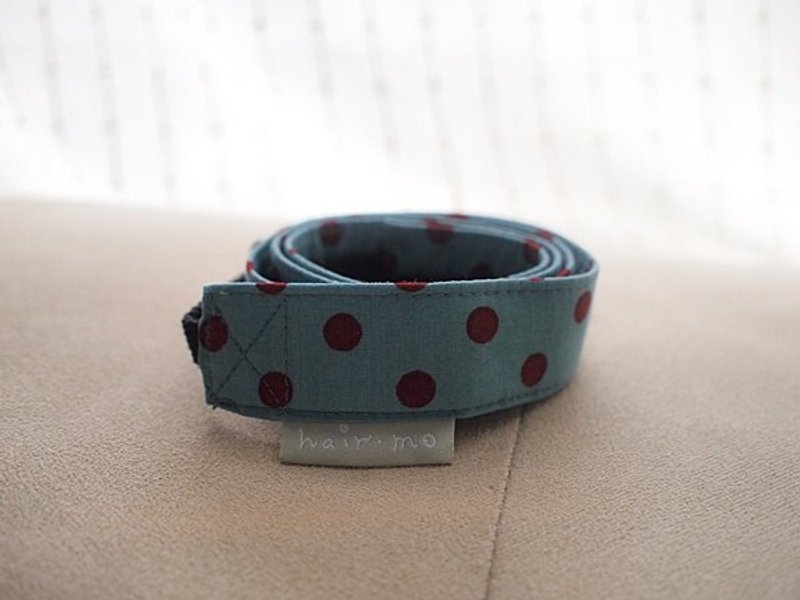 hairmo。简约点点双背相机带-蓝咖(单眼/类单眼/数位相机) - 证件套/卡套 - 其他材质 蓝色