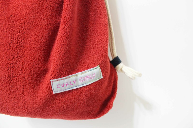 [CURLY CURLY] Fluffy Brothers 毛家三兄弟/冬季限定包(共三色) - 束口袋双肩包 - 其他材质 多色