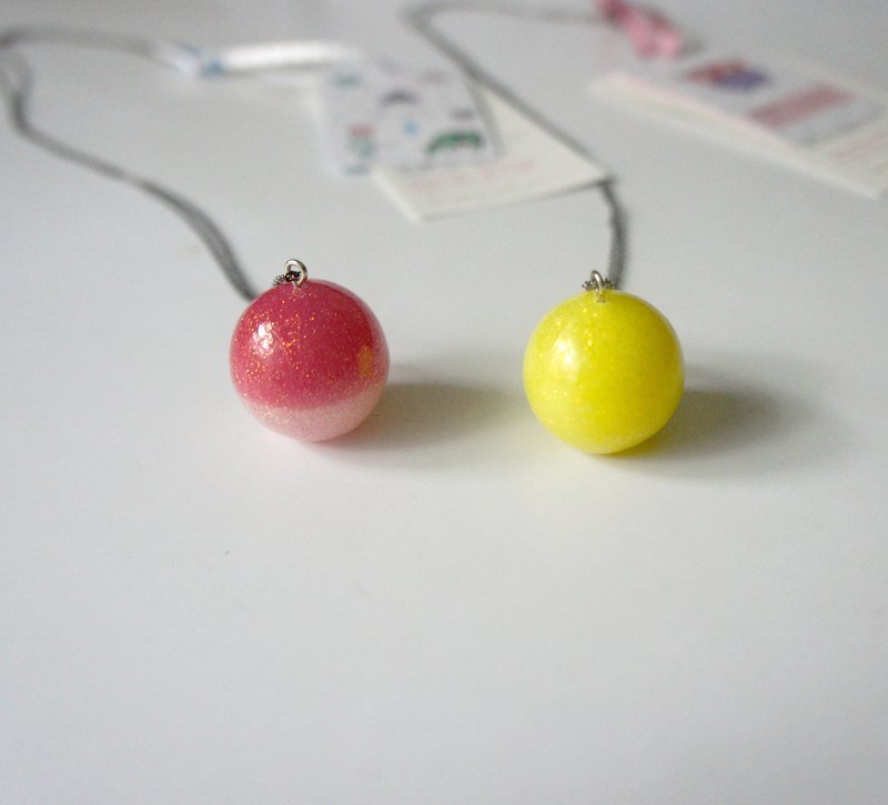 手工大泡泡项链 - 项链 - 其他材质 粉红色