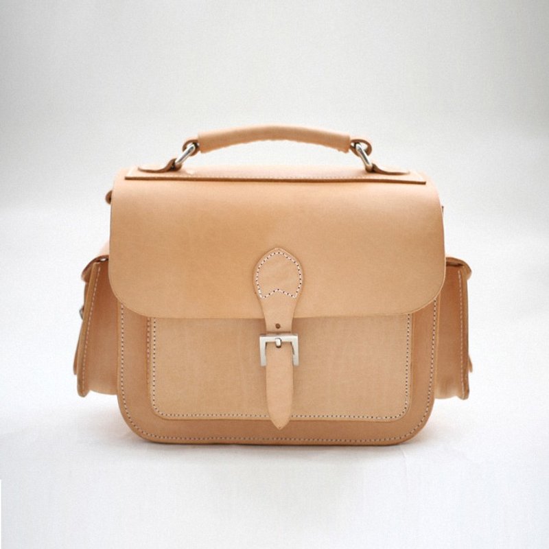 复古 牛皮手工相机包 真皮单反包 白金汉 原色 - 相机包/相机袋 - 防水材质 白色