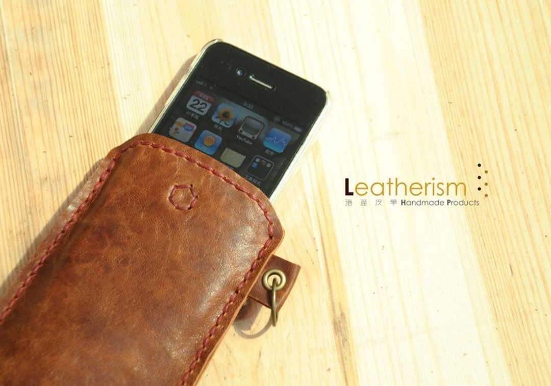 长高了一点好保护: 羊皮电话套 by Leatherism Handmade Products - 其他 - 真皮 