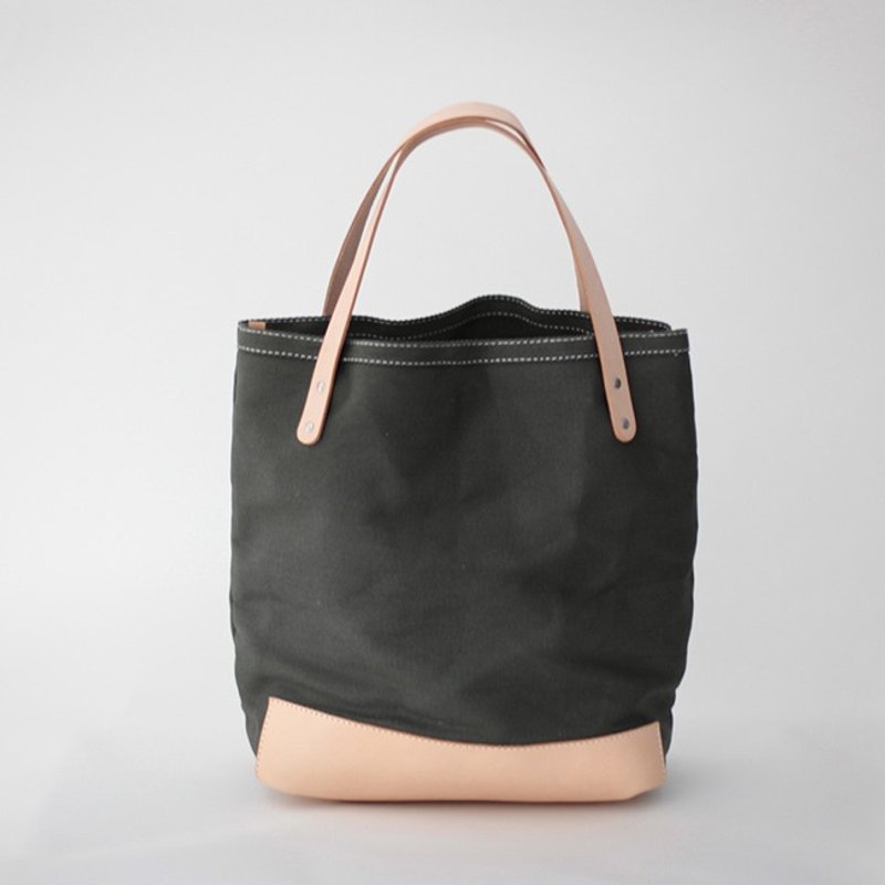 joydivision 军绿色加厚帆布背包简约 - 手提包/手提袋 - 真皮 绿色